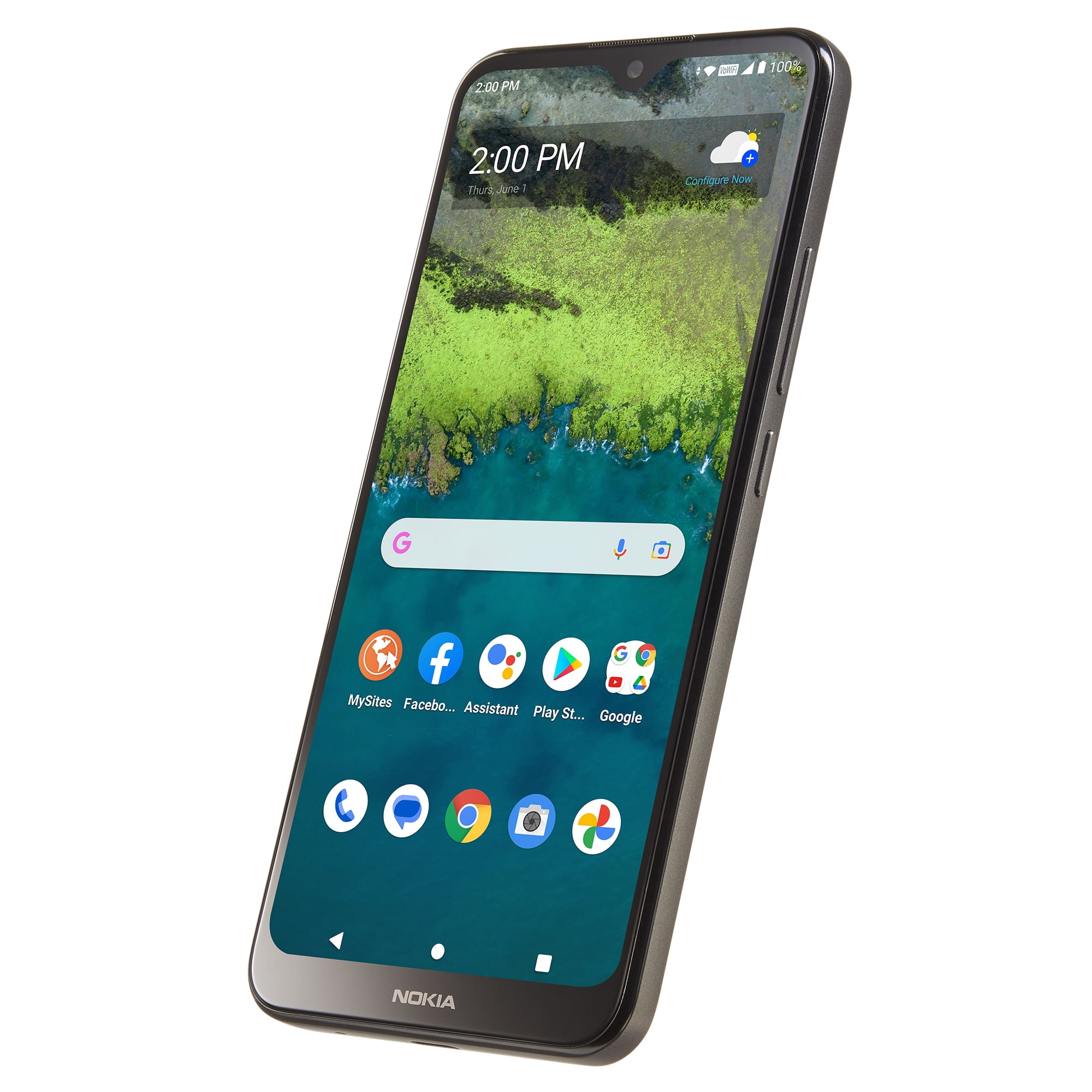 Nokia 6.1 (2018) - Android one - 32 GB Factory Unlocked Smartphone (AT&T,  T-Mobile, Metro, Straight Talk, Mint Etc) - 5.5 Screen - Black 