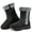 Black, variant on Ecetana Women's Snow Boots, Waterproof Faux Fur Lined Mid Calf, Black, Size 8