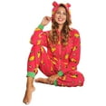 thumbnail image 3 of Angelina Women's FLEECE Novelty One-Piece Hooded Pajamas (1-Pack), 3 of 4