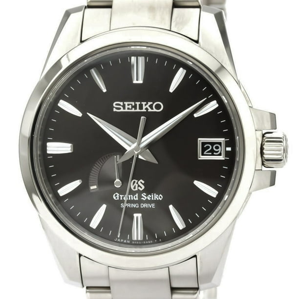 Authenticated Used Seiko Grand Seiko Spring Drive Stainless Steel Men's Dress  Watch SBGA081(9R65-0BG0) 