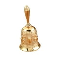thumbnail image 3 of que Hand Bell Handicraft Bell, Call Bells, Service Bell Desk Hotels Golden, 3 of 9