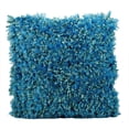 thumbnail image 2 of Nourison Shimmer Shag Decorative Throw Pillow, 20"x20", Turquoise, 2 of 2