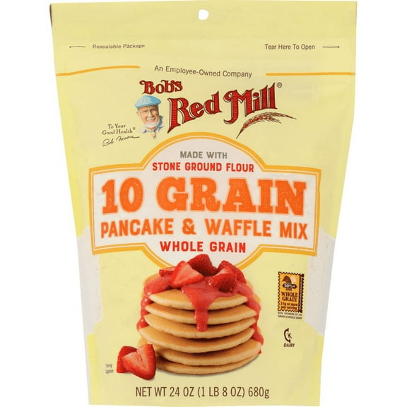 Bob's Red Mill 10 Grain Pancake Waffle Mix 24 oz Pkg