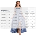 thumbnail image 3 of Fesfesfes Girls Satin High Low Maxi Dress Sleeveless Square Neck Adjustable Straps Crisscross Back A-Line Formal Party Gown for Birthday Pageant Wedding Kids Ages 5-16 Years, 3 of 6