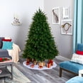 thumbnail image 7 of Nearly Natural 7ft. New England Pine Artificial Christmas Tree with 400 Clear Lights and 1044 Bendable Branches, 7 of 7