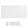 thumbnail image 1 of KFFKFF Slat Wall Paneling, 8 x 4 ft, PVC Garage Slatwall with Accessories, White Slat Wall Easy-to-Install Adjustable Slatwall Panel with Coupling Structure & DIY Cutting, 1 of 9