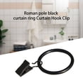 thumbnail image 2 of fastboy 10pcs Curtain Rings with Clips Metal Decorative Rustproof Drapery Window Curtain Hanging Ring, 2 of 9