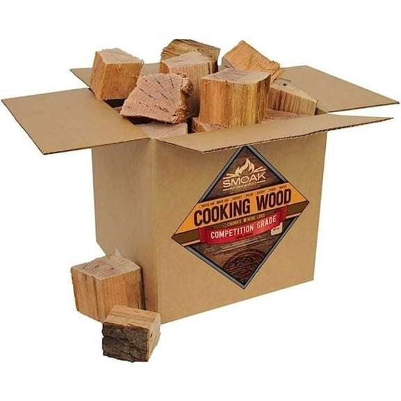 Cooking Wood Chunks (Competition Grade) USDA Certified for Smoking, Grilling or Barbequing (Hickory 25-30lbs 1728 Cubic in.)