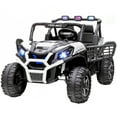 thumbnail image 2 of Qaba 24V Kids Electric Car, 2 Seater Ride on Car, Battery Powered Ride on Truck with Remote Control, Suspension System, 3 Speeds, Slow Start, White, 2 of 9