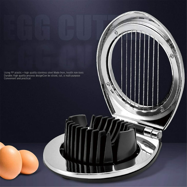 Egg Slicer Heavy Duty Egg Cutter Slicer 2 in 1 Stainless Steel