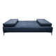 thumbnail image 5 of Sofa Cama Reclinable EL BAZAR STORE Paris Lino Azul Marino Futon 3 Posiciones Moderno Abotonado, 5 of 7