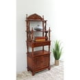 thumbnail image 1 of International Caravan Windsor 4 Shelf Accent Bookcase in Walnut Stain, 1 of 2