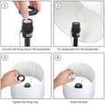 thumbnail image 3 of 2pcs Classical Table Lamp Pull Chain Switch Nightstand Fabric Lamps, 3 of 6