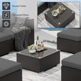 thumbnail image 5 of SUNCROWN 7-Piece Outdoor Patio Furniture Sofa Set All-Weather Wicker Sectional Conversation Set with Modern Glass Coffee Table and Cushions,Dark Grey, 5 of 9