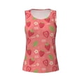 thumbnail image 4 of Gaeub Strawberry Floral Women's Workout Tank Tops Lightweight Sleeveless Shirts for Women for Athletic Running Tennis Yoga - XX-Large, 4 of 9