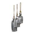 thumbnail image 4 of Deco 79 27325 Cow Bell Wind Chimes with Clappers Rope Hangers, 12" x 15" x 20", Gray, 4 of 5