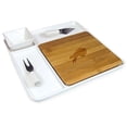 thumbnail image 1 of Buffalo Bills - Peninsula Cutting Board Serving Tray with Cheese Tools by Picnic Time (Bamboo), 1 of 2
