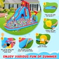 thumbnail image 6 of Qhomic Water Slide with 470W Blower, Bounce House with Slide, Climbing Wall, Basketball Hoop, Soccer Goal, Water Cannon, Pool, Tunnel, Water Park for Children Ages 3-10, 6 of 8