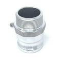 thumbnail image 4 of Gloxco Aluminum Type F Cam and Groove Fitting, 1-1/2" Male Camlock Adapter x 1-1/2" Male NPT (CAM-15-F-AL), 4 of 6