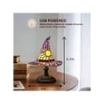 thumbnail image 2 of Witch Hat Lamp, Handmade Gothic Witch Hat Lamp, Small Table Lamp, Mysterious Bedroom Atmosphere And Witchcraft Gift, Weird And Fun Table Lamp In The Shape Of A Small Wizard Hat, 2 of 7