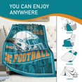 thumbnail image 4 of Football Blanket Gifts for Fans Soft Lightweight Flannel Throw Blanket for Men Women Youth Kids Football Team Color Blankets for Couch Living Room 60" X 50", 4 of 5