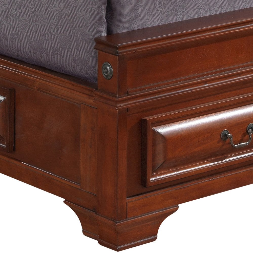 Glory Furniture LaVita Full Storage Bed in Oak Color