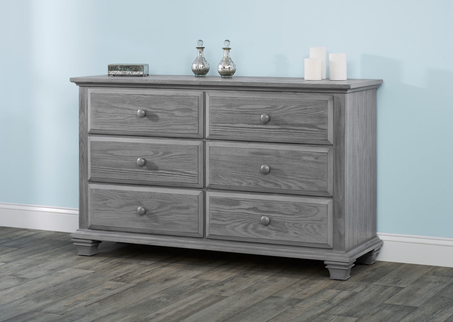 Oxford Baby Kenilworth 6 Drawer Dresser, Graphite Gray