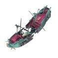 thumbnail image 1 of Shipwreck Aquarium Decorations, Hiding Place Fish  Shipwreck Decorations 2 Parts with Interface for Fish  Dark Color, 1 of 8