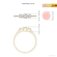 thumbnail image 5 of ANGARA Natural Unique Diamond 3 Stone Engagement Ring in 14K Yellow Gold for Women (Size-3.8mm| Color-H| Clarity-SI2) | April Birthstone, Anniversary, Jewelry Gift for Women | Natural Diamond Ring, 5 of 9