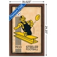 thumbnail image 3 of NFL Pittsburgh Steelers - Retro Logo 14 Wall Poster, 14.725" x 22.375", Framed, 3 of 5