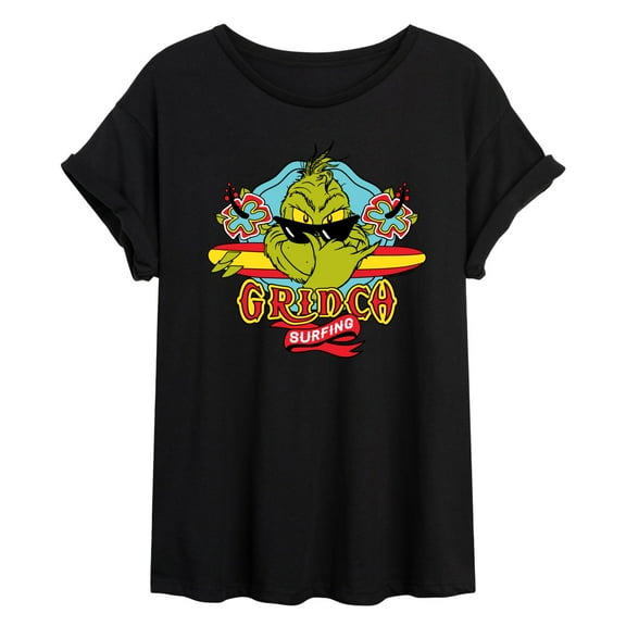 The Grinch - Grinch Surfing - Juniors Ideal Flowy Muscle T-Shirt