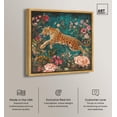 thumbnail image 2 of Tigris in a Floral Haven Canvas Chinoiserie Art by Art Remedy, Gold Frame, 24" x 24", 2 of 7