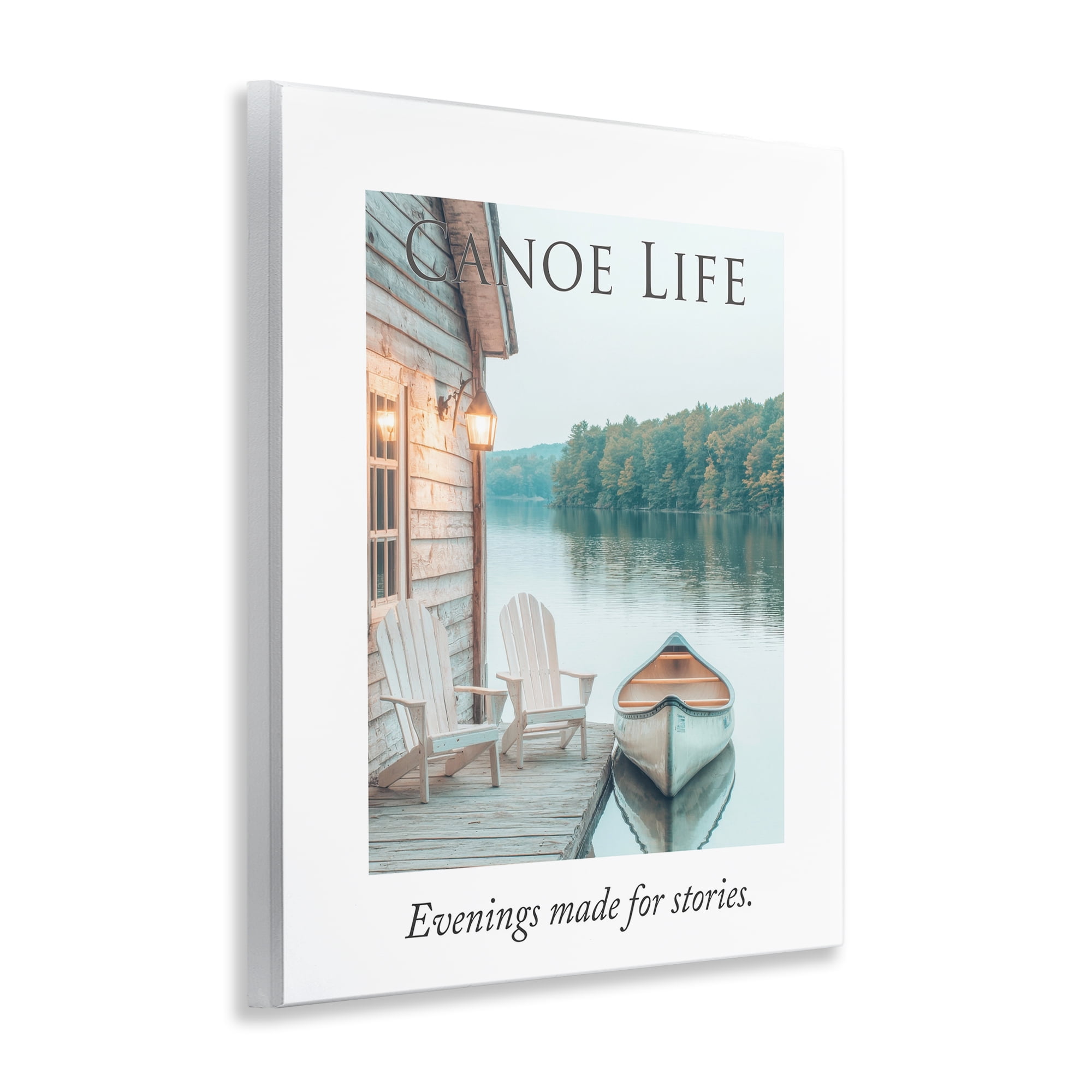 Stupell Industries Canoe Life Quote Wall Plaque Art, design by A Barefoot Stylist
