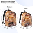 thumbnail image 2 of Fotbe Hand Drawn Vintage Coffee Mochila de Lona con Estampado, Mochila Duradera, Mochila Versátil de Alta Calidad, Mochila Compacta Vintage-Small, 2 of 5