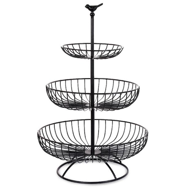 Frutas De Hierro De 3 Niveles, Soporte Grande Para Frutas, Aperitivos, Verduras, Organizador Para Mostrador De Cocina, Mesa De Comedor Speravity HA045315-02