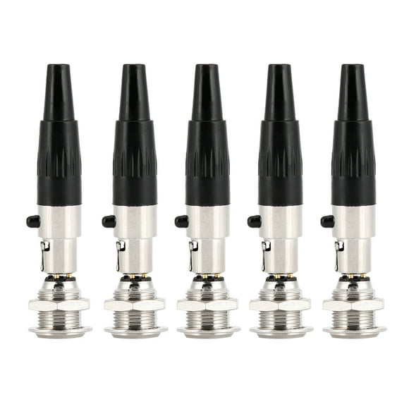 Xlr Audio Socket 5Pcs 3 Cores Mini XLR Pure Copper Connector DIY Audio Cable Socket For Plug Headphone Jack