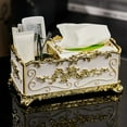 thumbnail image 4 of High-end European-style Tissue Box For Living Room Office Desktop Pen Remote Control Storage Box Upscale Restaurant Napkin Dispenser, 4 of 8
