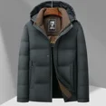 thumbnail image 3 of Chaqueta con capucha desmontable para hombre, nueva ropa de invierno 2024, chaqueta gruesa y cálida de algodón informal, chaqueta para hombre, 3 of 4