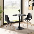 thumbnail image 4 of Gymax Ensemble de Cuisine de Salle à Manger 3 Pcs Table Ronde Moderne Chaises pour Petit Espace, 4 of 8