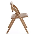 thumbnail image 3 of Manhattan Comfort Lambinet 18.3" Wood Folding Dining Chair in Natural (Set of 4), 3 of 7