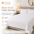 thumbnail image 7 of Embrace Jacquard Top Sheet White 94 x 92 Queen - Triple Bed Sheeting - Not a Flat Sheet (1), 7 of 7