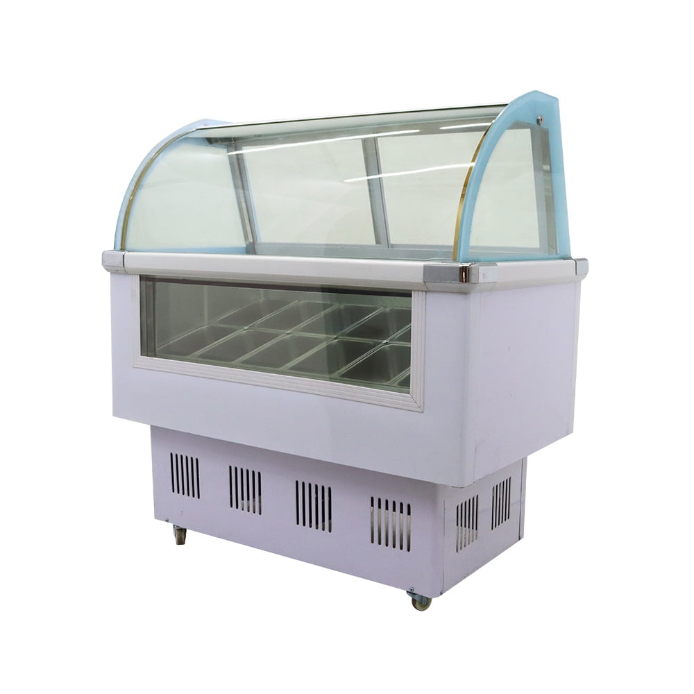 12 Boxes Hard Ice Cream Display Cabinet Freezer Square Box Commercial 220V 170L
