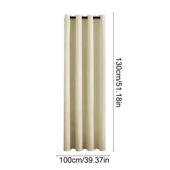 Qholemyo Blackout Curtains For Living Room Bedroom Privacys And Noise Reduction Ring Top Curtains Black-Lined Heat-Insulating Blackouts Curtains Long Curtains Home Decor