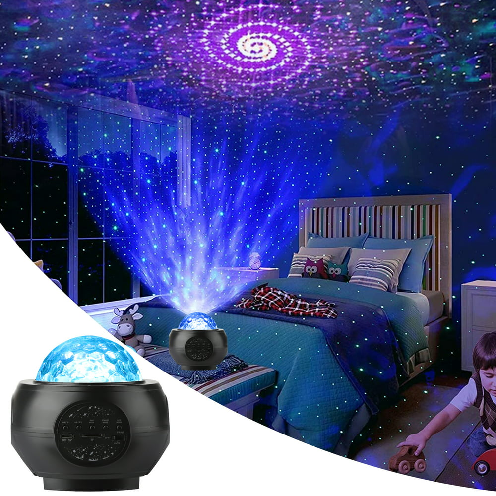 Star Projector Galaxy Night Light for Kids, Ocean Wave