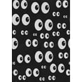 thumbnail image 1 of Ahgly Company Indoor Rectangle Patterned Black Novelty Area Rugs, 2' x 5', 1 of 6