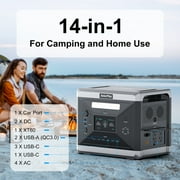 SolarPlay Portable Power Station 2400W 2160Wh LiFePO4 Battery with Optional 200W Solar Panel