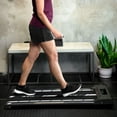thumbnail image 2 of GoZone Under Desk Treadmill, Compact Walking Pad for Home and Office, Black/Grey, 2 of 6