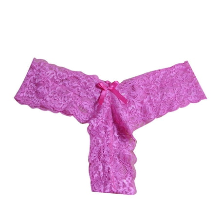 

Cathalem Womens Silk Long Underwear Tops Ladies V Shaped Panties Lace Low Waist Transparent Panties T Women Boxers Underwear Underpants A One Size