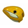 thumbnail image 2 of Fits Triumph T120R TR6 650CC Fuel Tank Yellow White Painted, 2 of 5