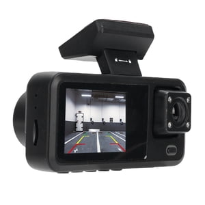 1080P Dash Cam, 150mAh Objectif à angle large de la batterie 3 Canal Dash Cam avec 32GB Carte pour la conduite